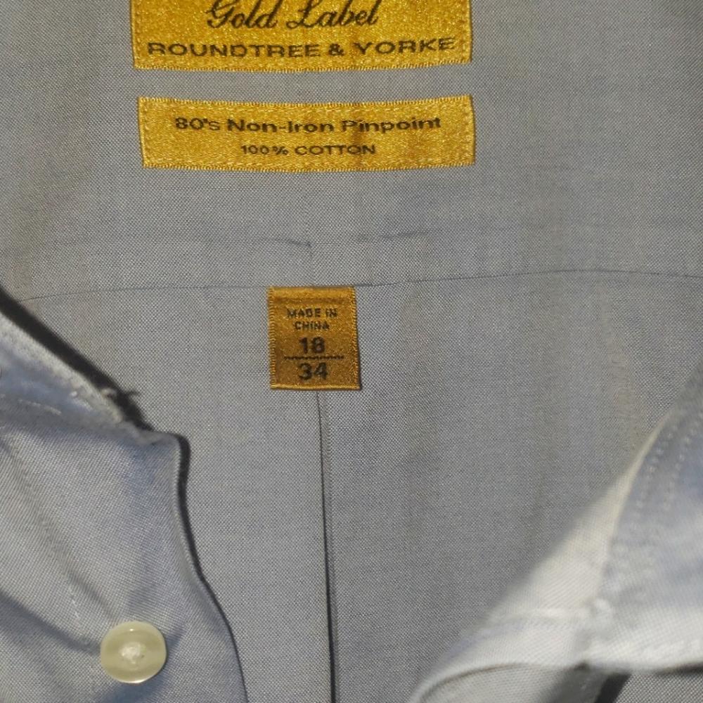 Gold Label Roundtree & York.  80's non-iron